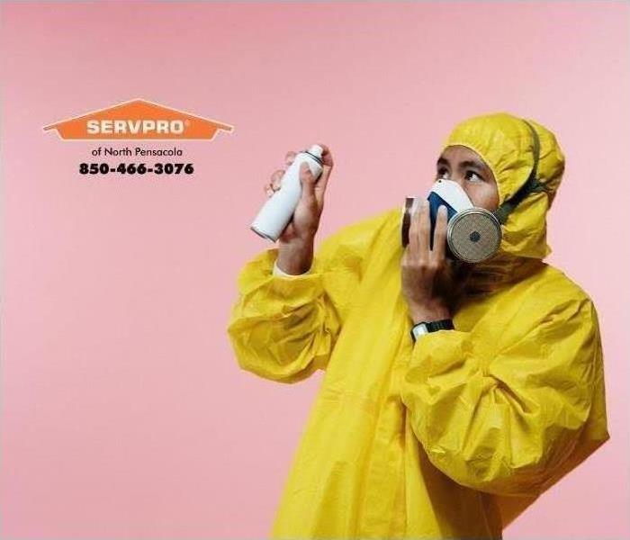 SERVPRO staff with protective gear