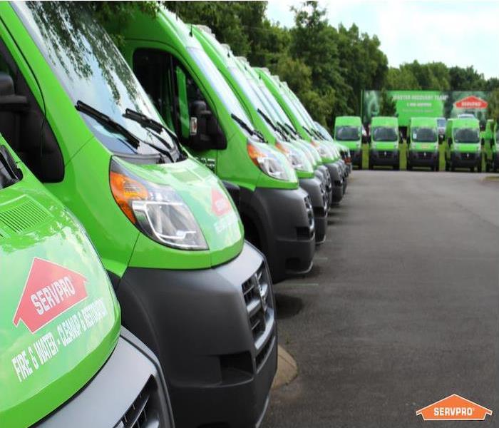 Parked vehicles of SERVPRO in Pensacola, FL